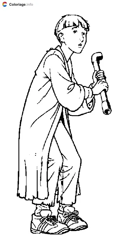 Ron Weasley coloring page to print