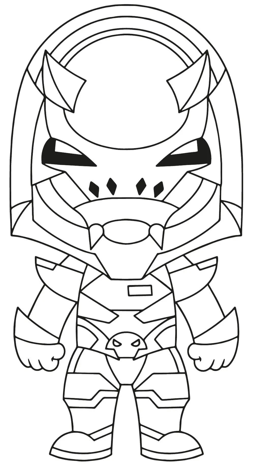 Coloriage Ruine - Fortnite à imprimer