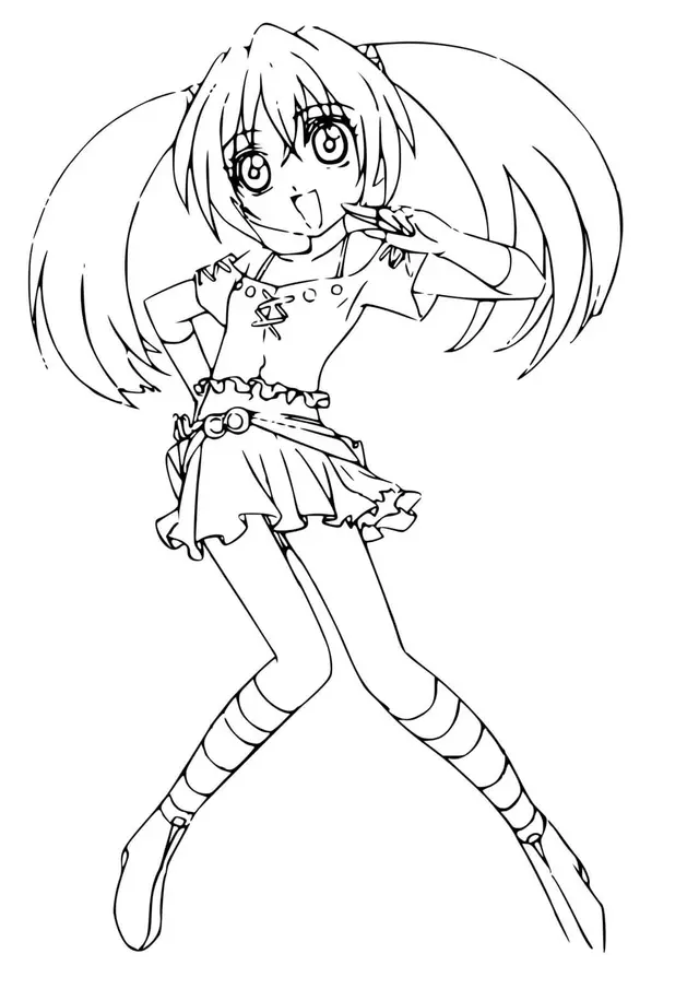 Coloriage Runo Misaki - Bakugan à imprimer