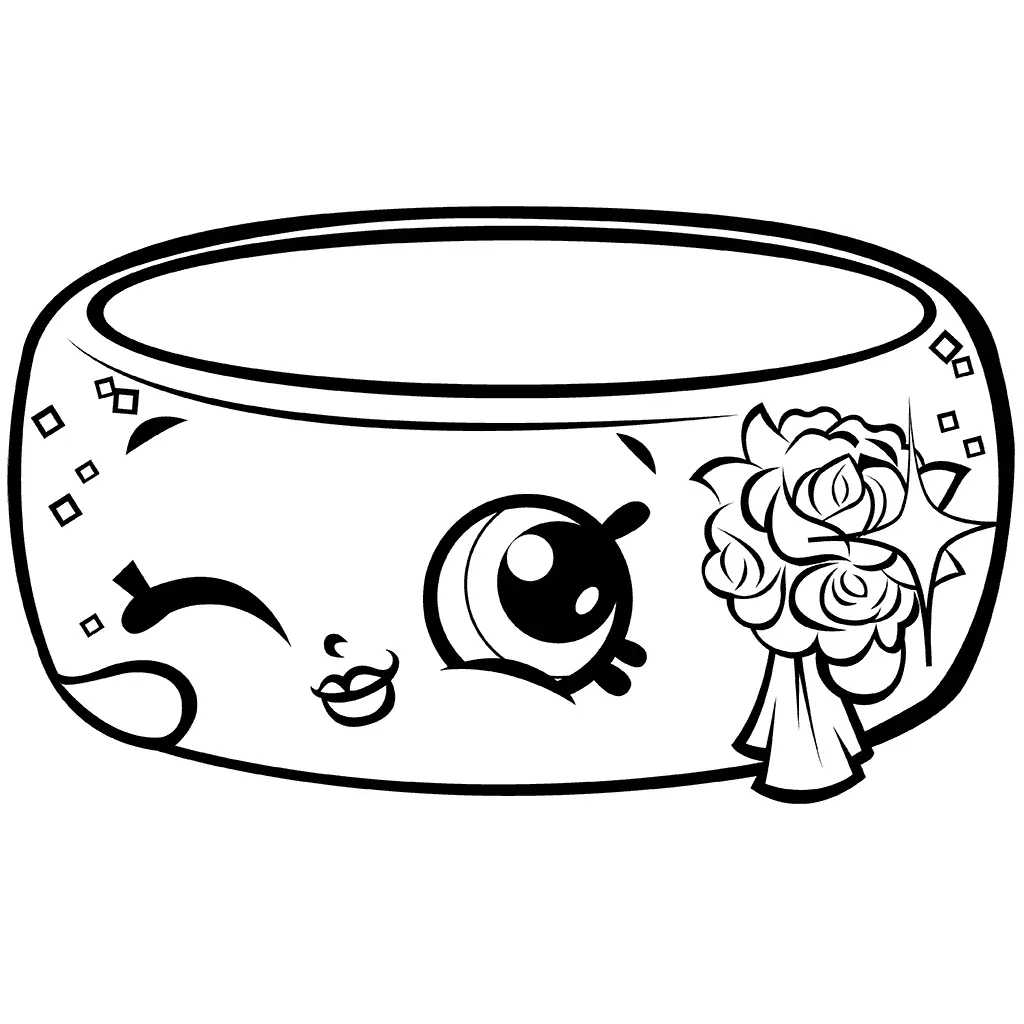 Coloriage Saison 7 Precious Shopkin Wedding Ring Andy Bandy Shopville - Shopkins à imprimer