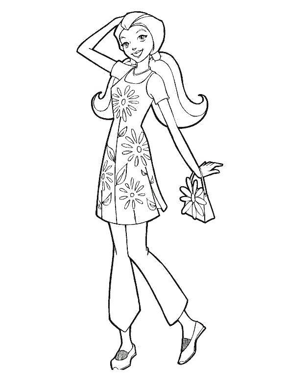 Sam from Totally Spies! coloring page to print