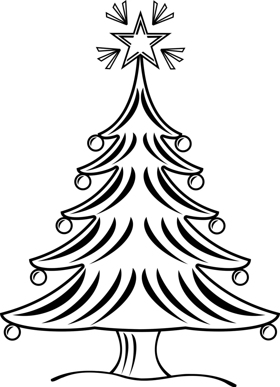 Coloriage Sapin De Noël 2017 Avec Une Étoile - Sapin Noël à imprimer