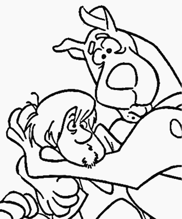 Coloriage Scoobidou France - Scooby doo à imprimer