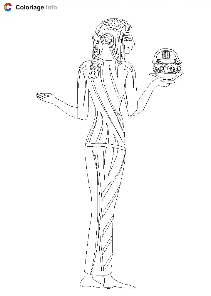 Egyptian Servant coloring page to print