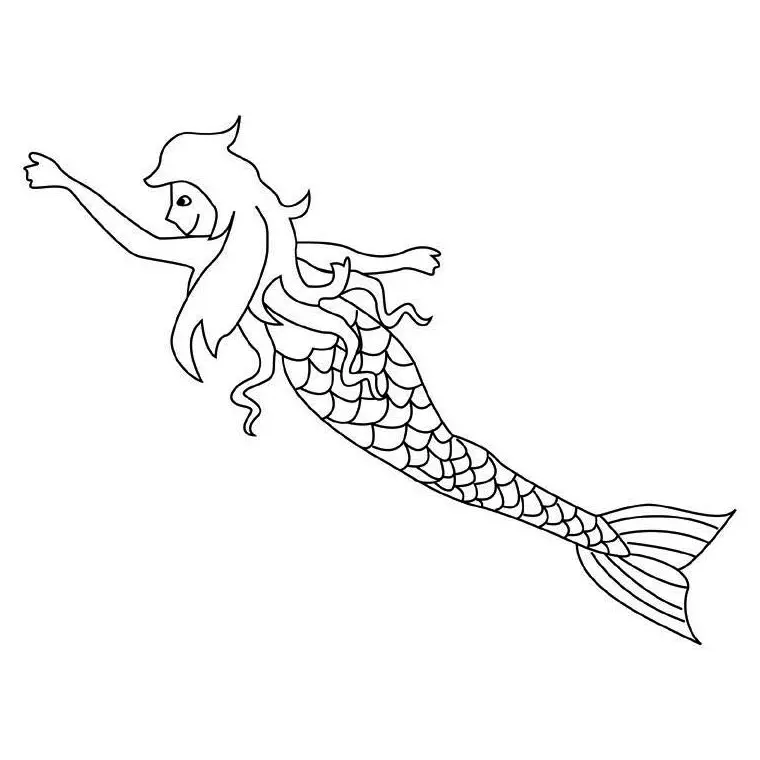 Coloriage Sirène Et Dauphin - Animaux à imprimer