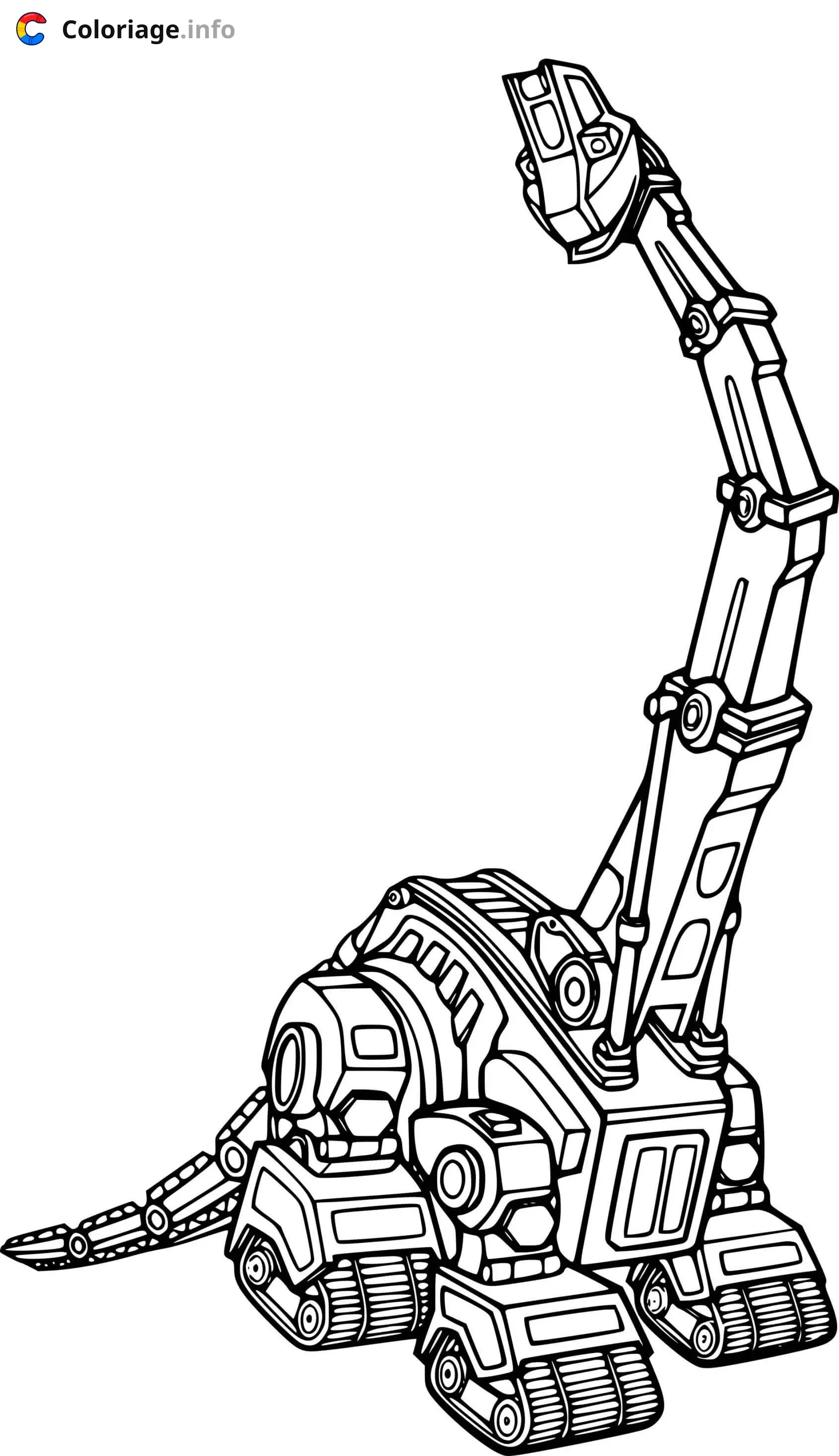 Coloriage Skya Craneosaur Dinotrux Supercharged - Dinotrux à imprimer