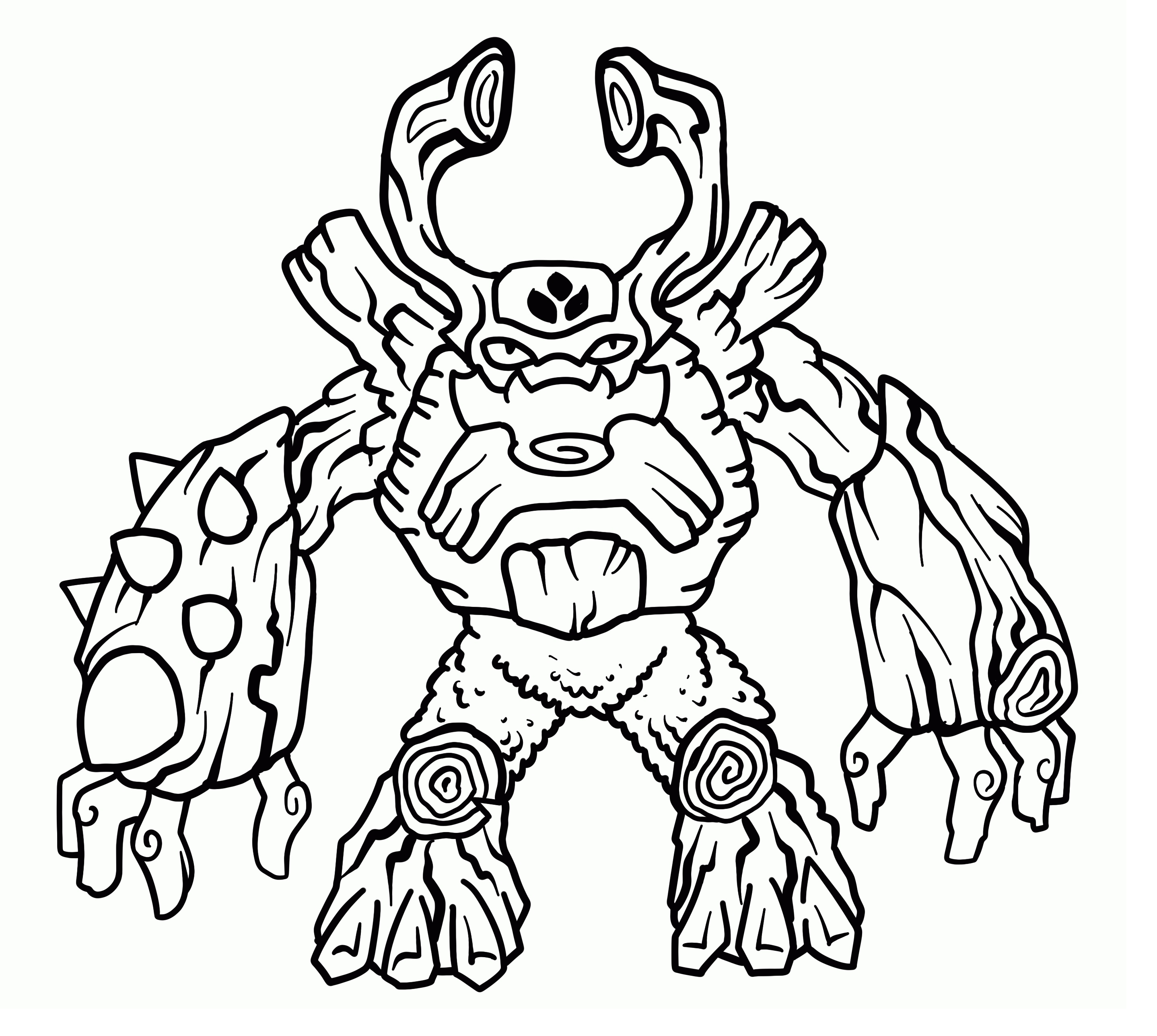 Coloriage Skylanders Giants Thumpback - Skylanders à imprimer
