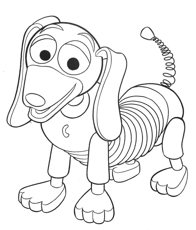 Slinky Dog Is Doing Good coloring page to print