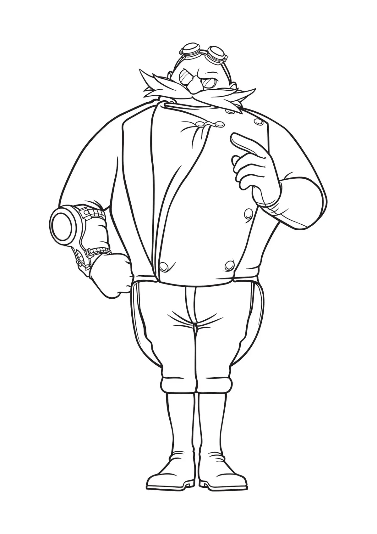 Disegno di Sonic e Dr. Eggman da stampare