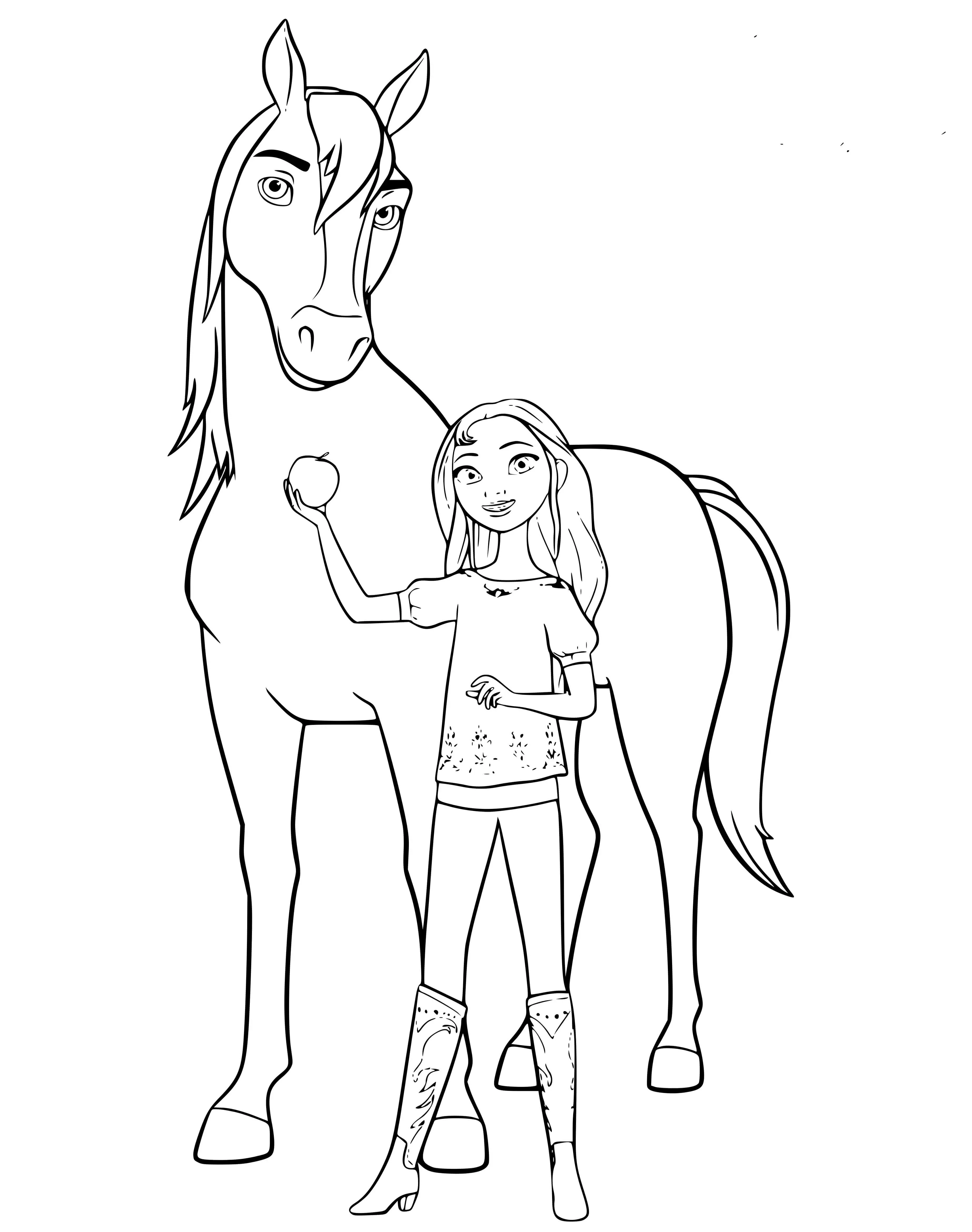 Coloriage Spirit Riding Free Netflix Pour Enfants - Spirit à imprimer