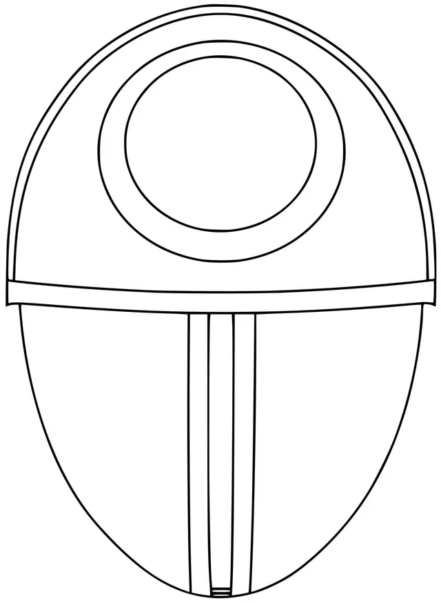 Desenho de Máscara de Círculo do Squid Game para colorir