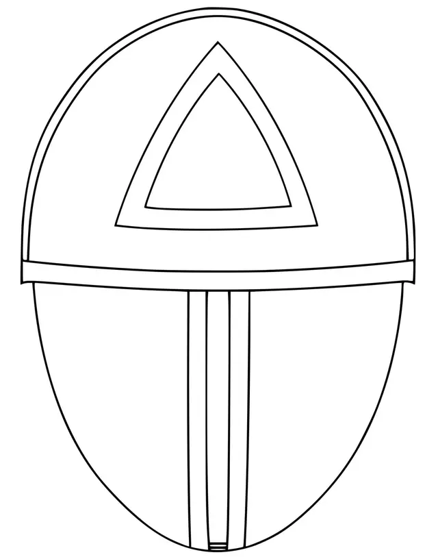 Coloriage Squid Game Triangle Mask - Squid games à imprimer