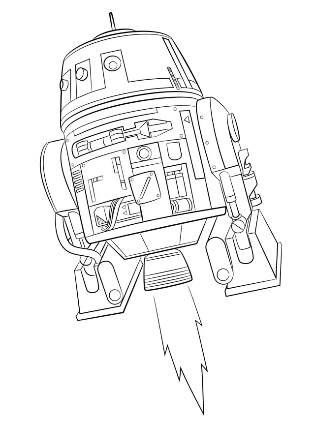 Coloriage Stormtrooper Star Wars en garde - Star wars à imprimer