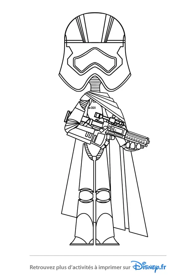 Coloriage Star Wars Phasma - Star wars à imprimer