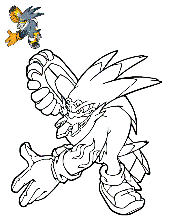 Storm the Albatross Sonic Riders coloring page to print
