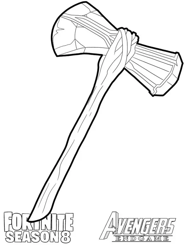 Coloriage Stormbreaker From Fortnite And Avengers - Fortnite à imprimer