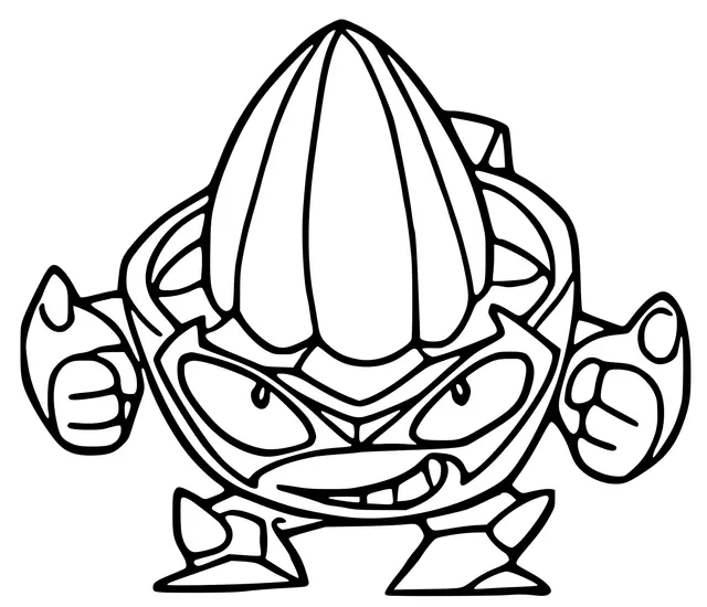 Desenho de Superzings Mutant Bandits 045 Jack The Juice para colorir