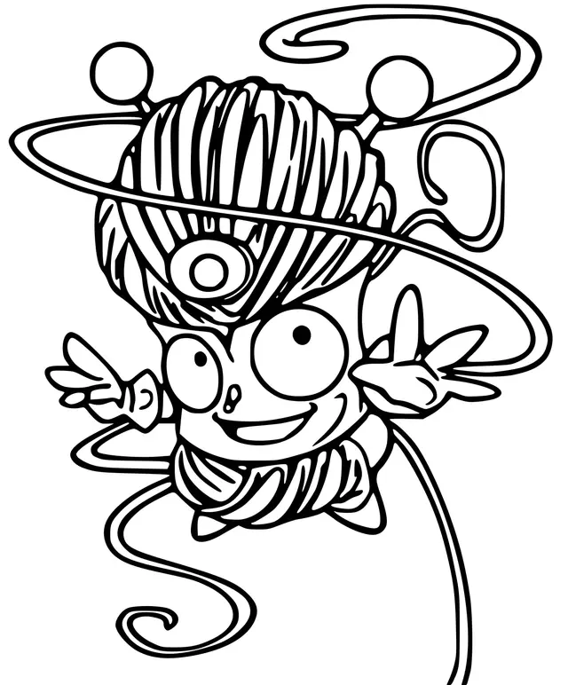 Coloriage Superzings Tangle Boy - Superzings à imprimer