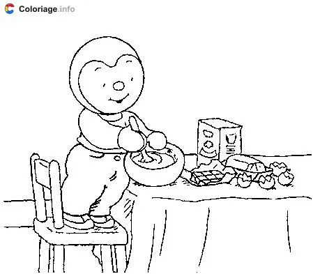 Tchoupi fait un gâteau coloring page to print