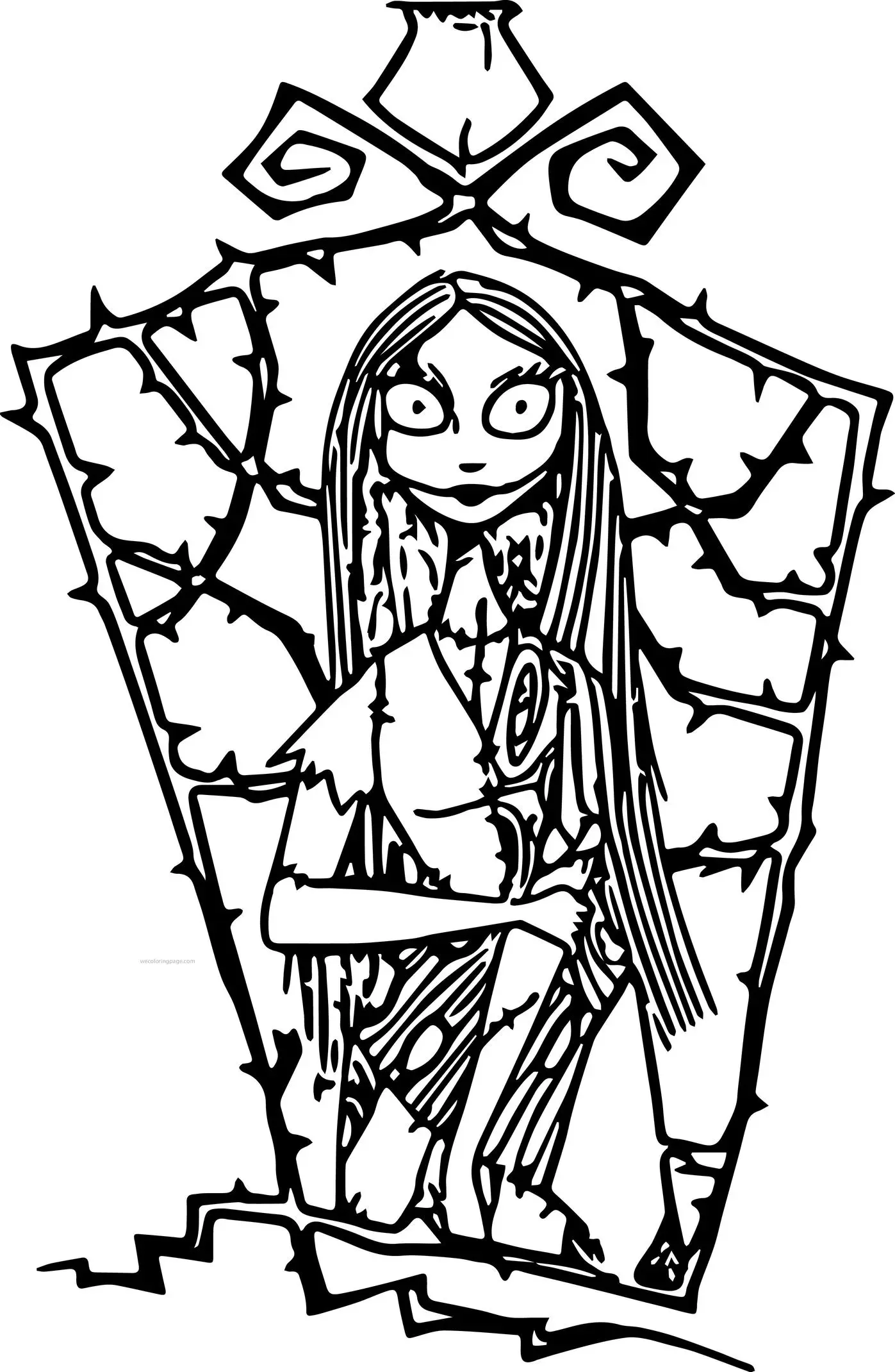 Coloriage The Nightmare Jack And Sally Disney - Halloween disney à imprimer