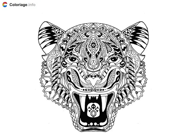 Coloriage Tigre adulte animal - Tigre à imprimer