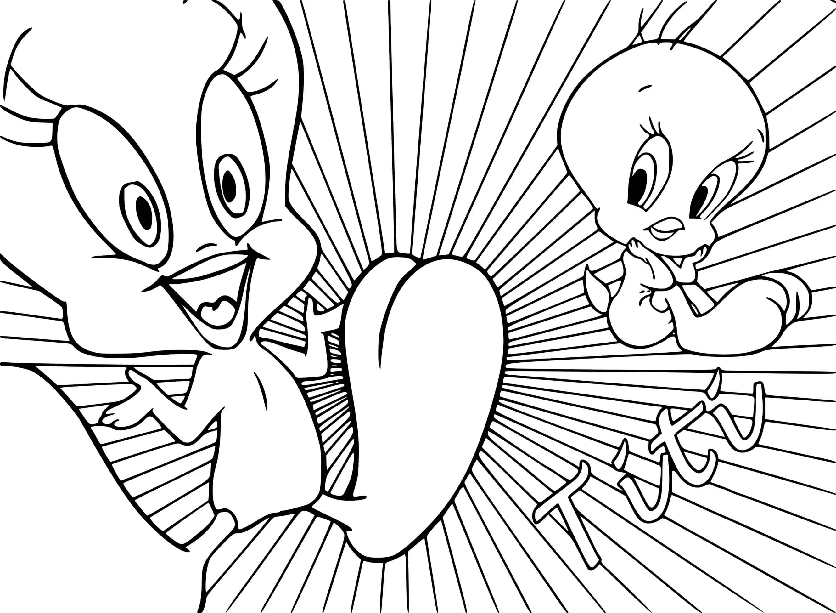 Coloriage Titi De Looney Tunes - Titi à imprimer