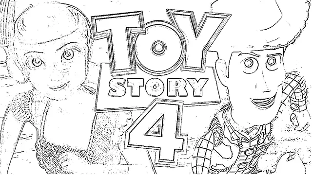 Toy Story 4 Official coloring page to print
