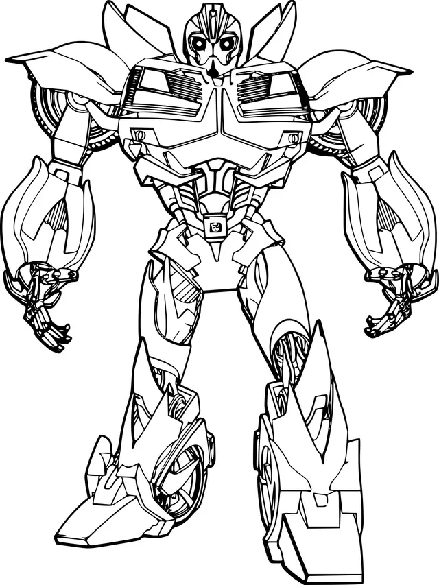 Coloriage Transformers Bumble Bee - Robot à imprimer