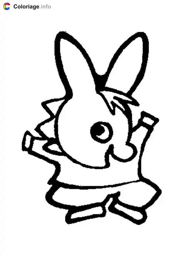 Happy Trotro coloring page to print
