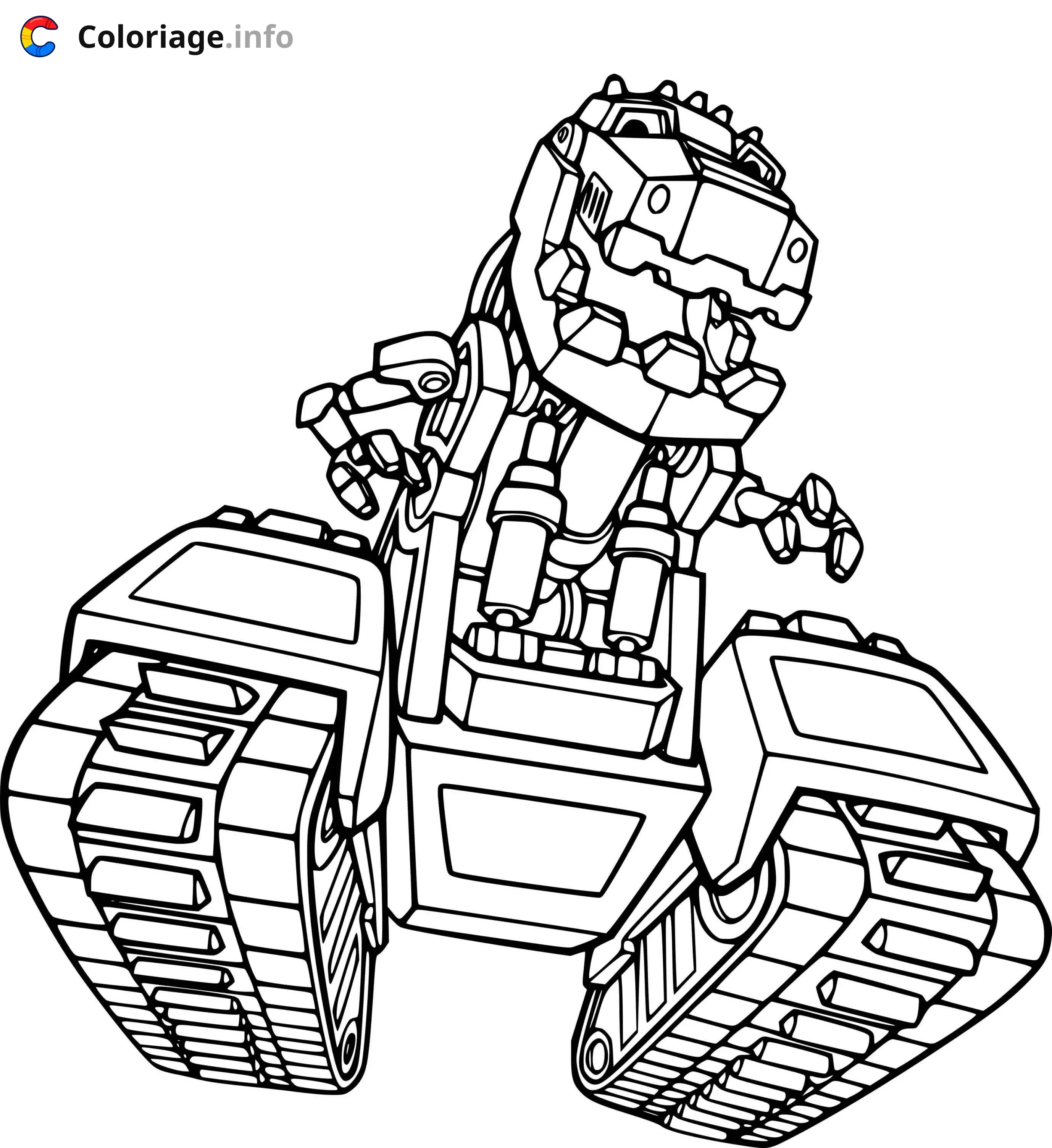 Coloriage Ty Rux from Dinotrux - Dinotrux à imprimer