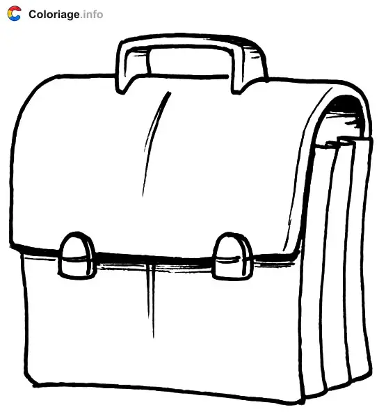 Backpack to Color coloring page to print