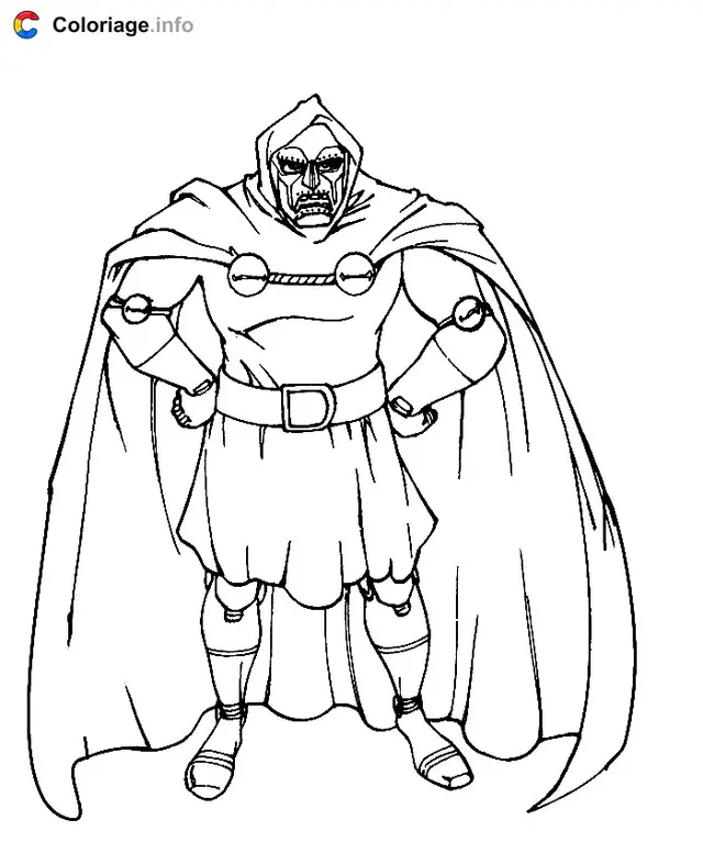 Dibujo de Un villano de Los 4 Fantásticos para colorear