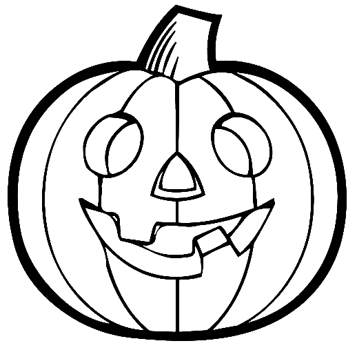 Coloriage Une Belle Citrouille - Halloween citrouille à imprimer
