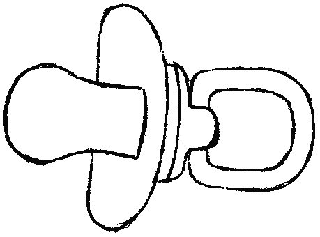 Coloriage Une Tetine - Bébé à imprimer