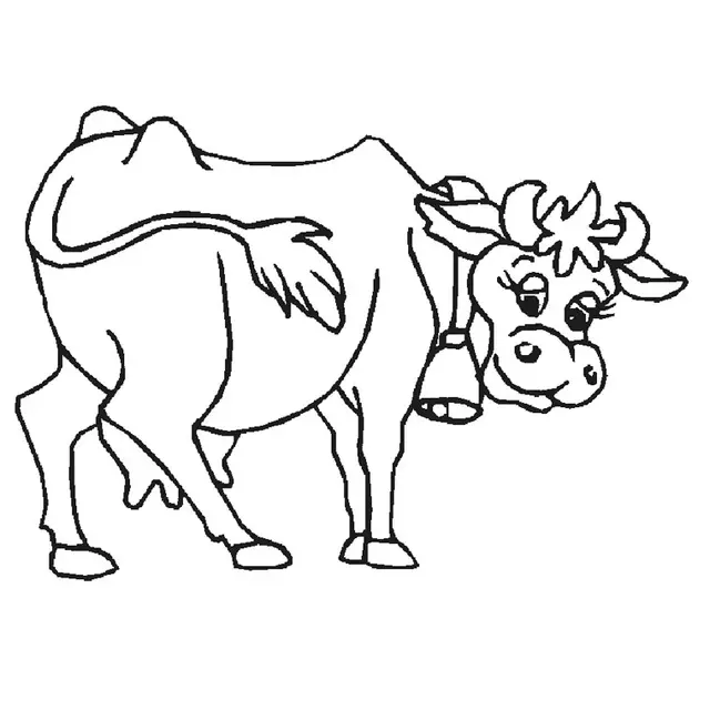 Coloriage Vache - Vache à imprimer