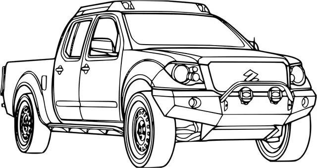 Coloriage Voiture 4x4 Suzuki - 4x4 à imprimer