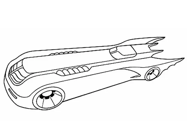 Coloriage Voiture Batman - Batman à imprimer