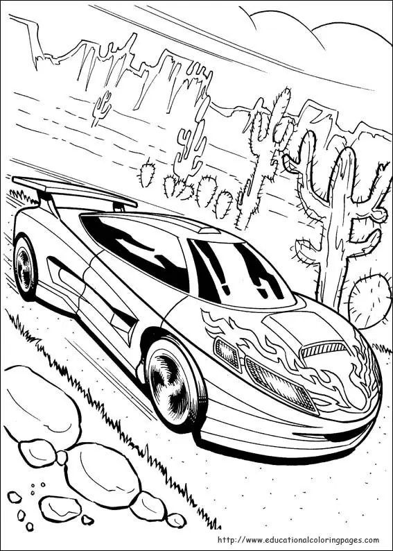 Coloriage Voitures Hot Wheels - Hot wheels à imprimer