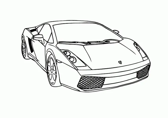 Lamborghini Cars coloring page to print