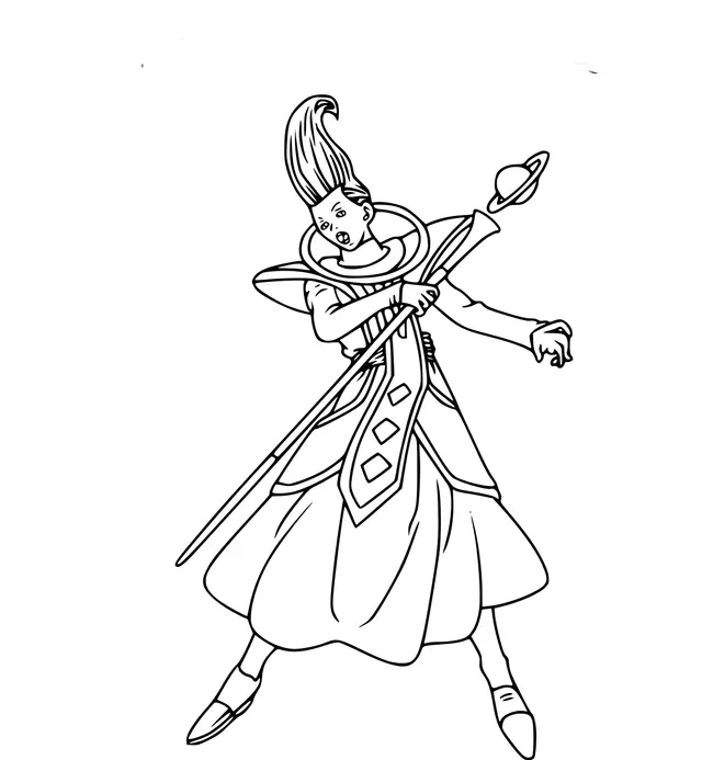 Coloriage Whis Dbz - Dragon Ball Z (DBZ) à imprimer