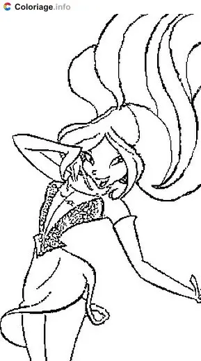 Coloriage Winx 002 - Winx à imprimer