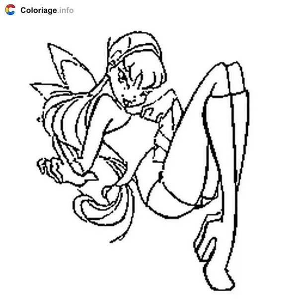 Winx Club Fairy Friends coloring page to print
