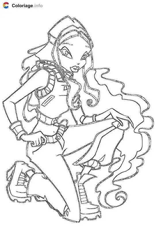Winx Club Fairy Adventure coloring page to print