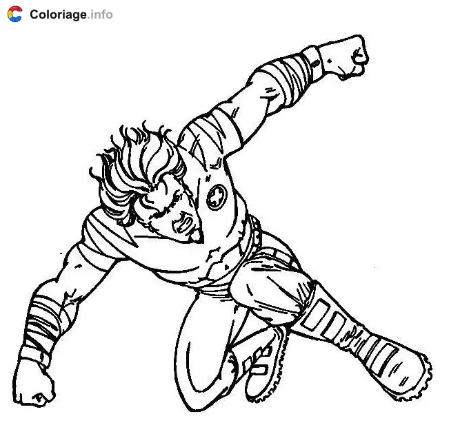 Wolverine Without His Claws coloring page to print