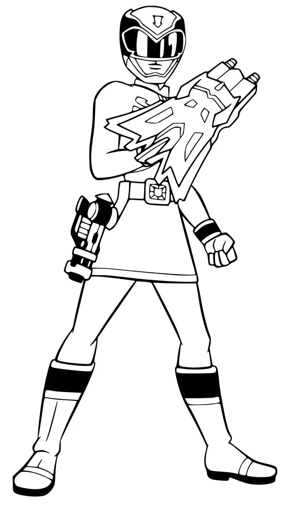 Coloriage Woman Power Rangers Turbo - Power rangers à imprimer