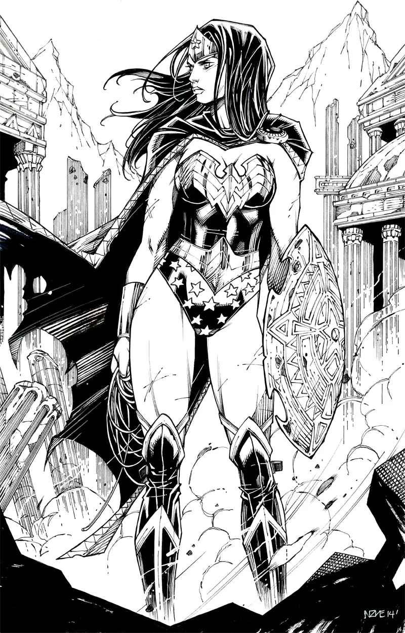 Disegno di Wonder Woman di Oliver Nome – DC Comics da stampare