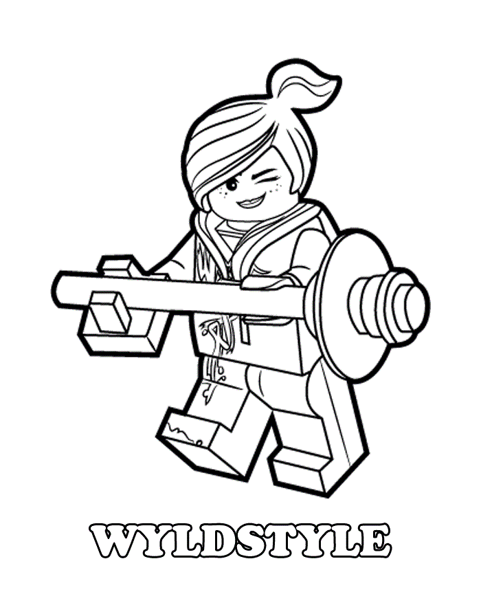Coloriage Wyldstyle Lego Girl - Garçon à imprimer