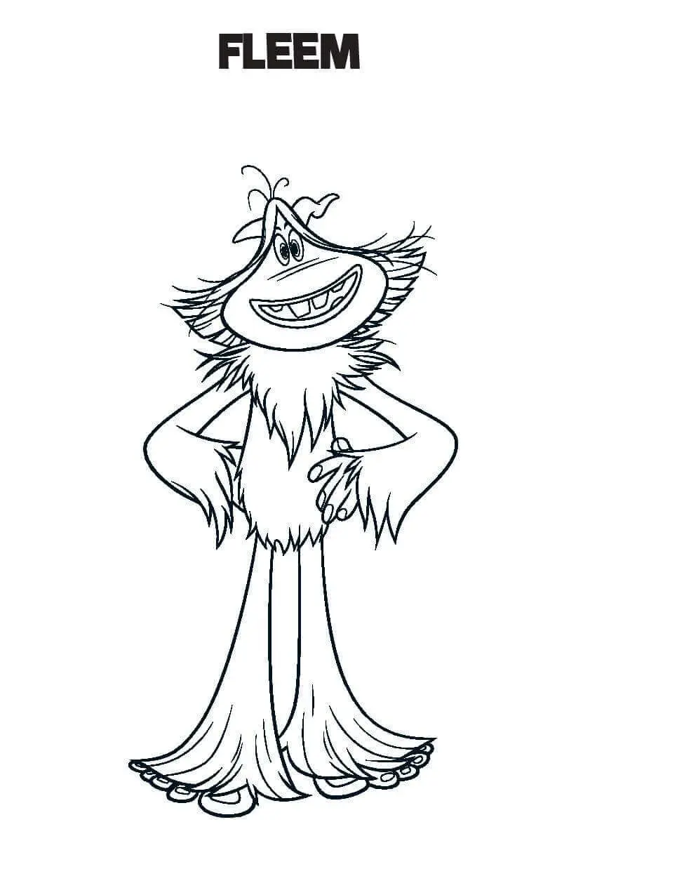 Coloriage Yeti Et Compagnie Fleem - Yeti et compagnie à imprimer