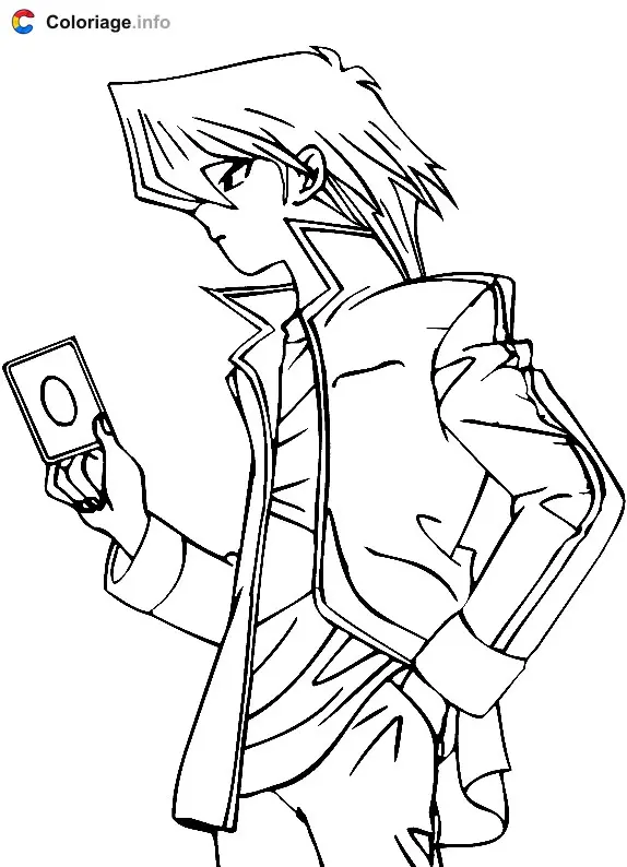 Coloriage YuGiOh 002 - Yu-Gi-Oh! à imprimer