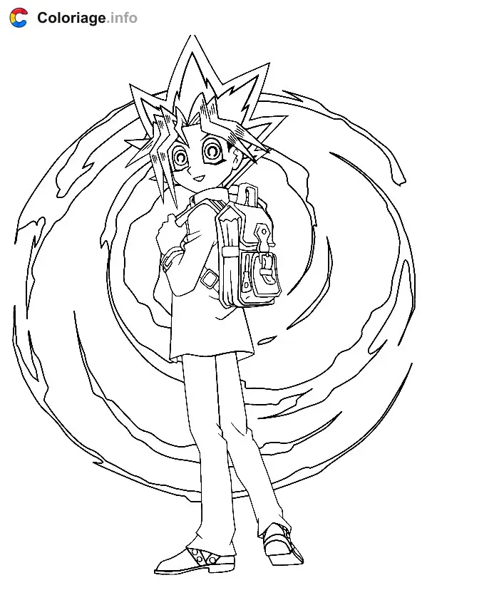 Coloriage YuGiOh 003 - Yu-Gi-Oh! à imprimer